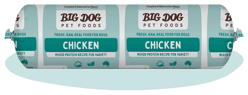 Big Dog Chicken Raw Dog Food Roll 2Kg