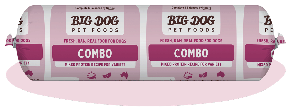 Big Dog Combo Raw Dog Food Roll 2kg
