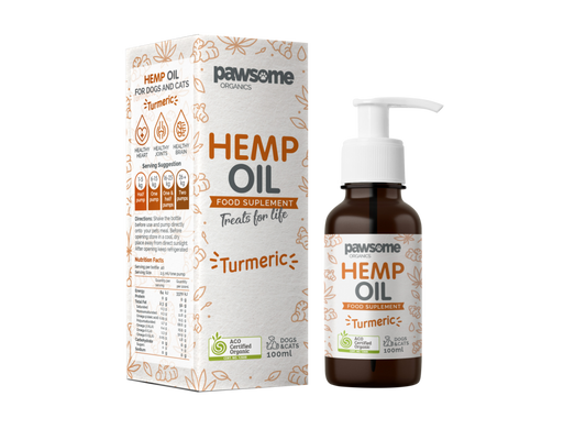 Pawesome Organics Hemp Seed Oil With Tumeric 100ml
