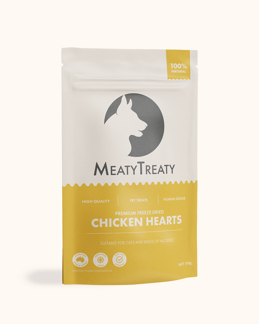 Meaty Treaty Freeze Dried Chicken Hearts