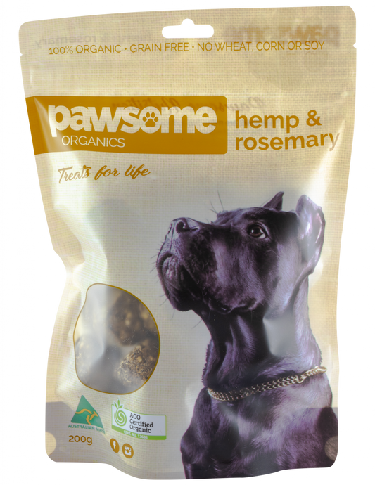 Organic Hemp And Rosemary Dog Treats (Grain Free) 200g