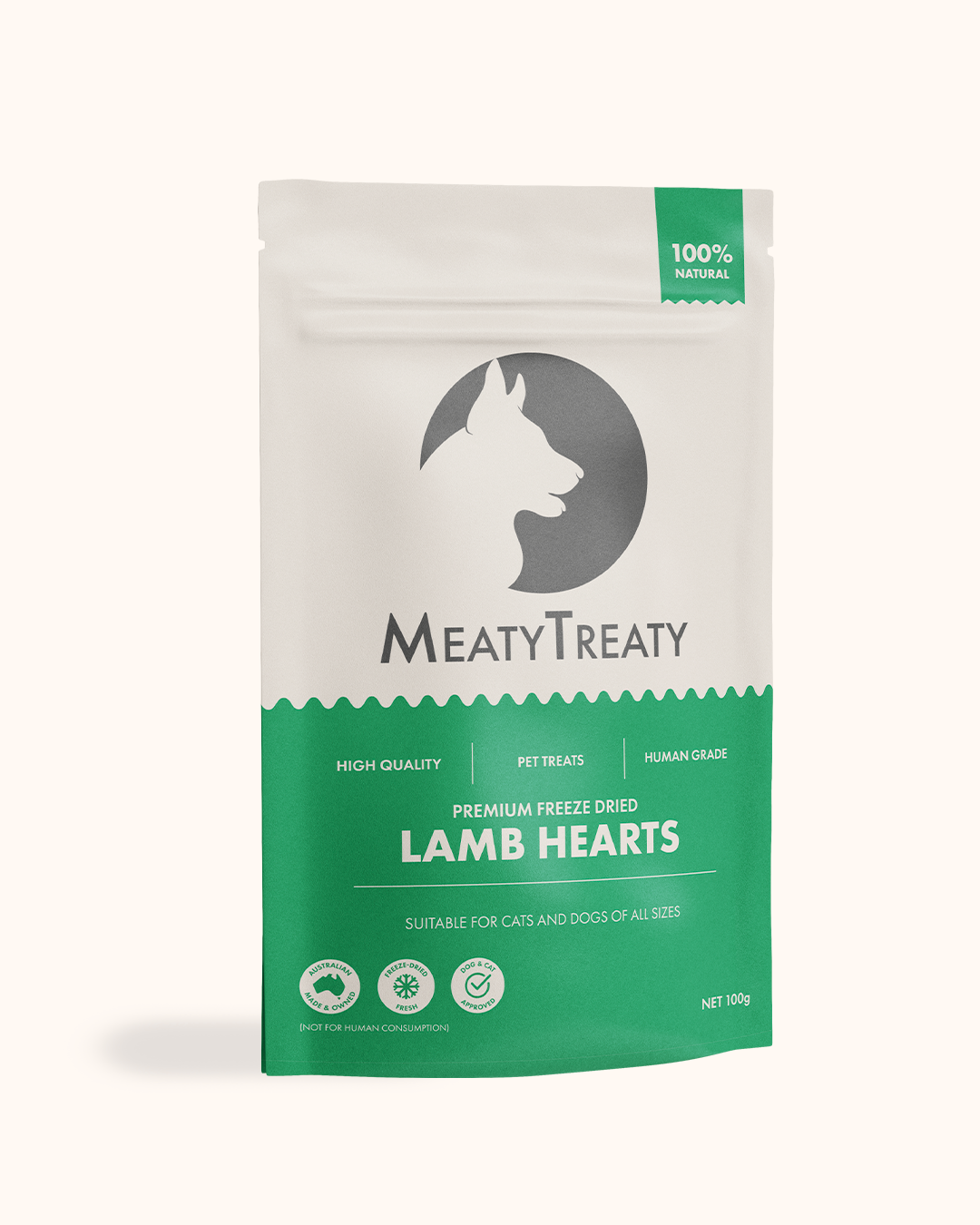 Meaty Treaty Freeze Dried Lamb Hearts