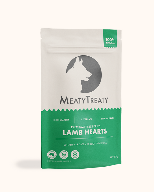 Meaty Treaty Freeze Dried Lamb Hearts