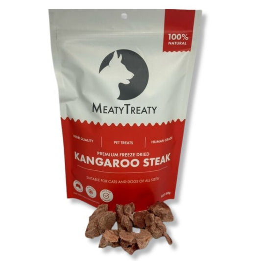 Meaty Treaty Freeze Dried Kangaroo Steak