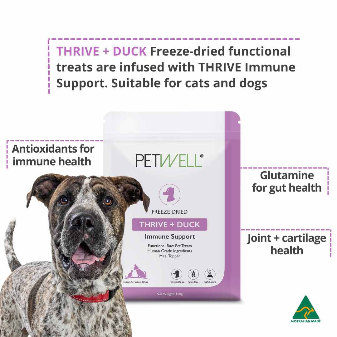 PetWell Freeze Dried Thrive & Duck - Immune Support