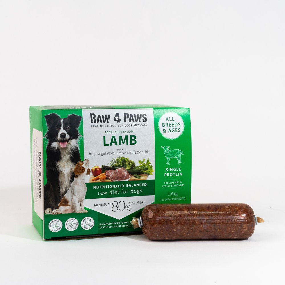 Raw 4 Paws Lamb Rolls 200g x 8