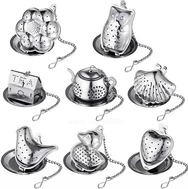 Owl Tea Strainer Silver