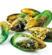 NZ Green Lipped Mussels Whole Shell 1Kg
