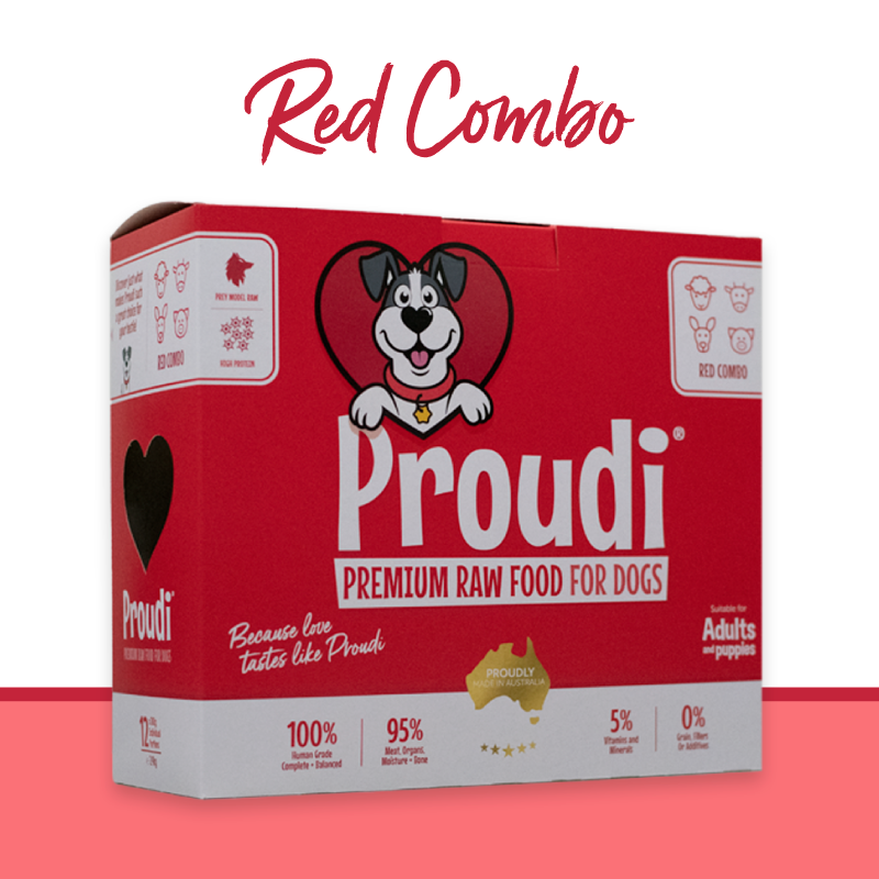 Proudi Raw Combo Dog Patties 2.4Kg